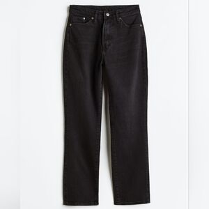 H&M Black Denim - Vintage Mom Jeans Extra High Waist Ankle Length Size 2